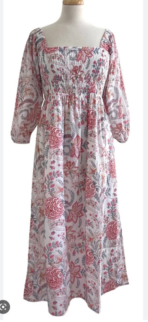 Madison Mathews The Sophie MIDI Dress in Strawberry Pink